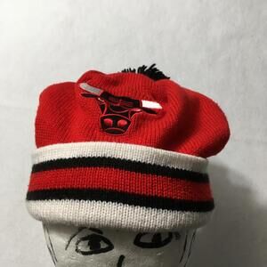 chicago bulls NBA Beanie Hat pom Mitchell And Ness